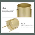 GANAZONO Gold Plant Stand Flower Pots Indoor Metal Plant Pot with Iron Stand Mod... - Image 4
