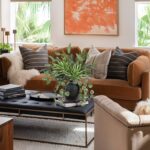 Artificial Greenery Arrangement with Cement Vase, Fake Potted Plants in Rustic J... - Image 3
