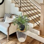 Artificial Greenery Arrangement with Cement Vase, Fake Potted Plants in Rustic J... - Image 4