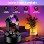 7W RGBW Uplights Indoor, Spotlights Indoor Christmas LED Color Changing Uplights... - Image 3