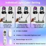 7W RGBW Uplights Indoor, Spotlights Indoor Christmas LED Color Changing Uplights... - Image 8