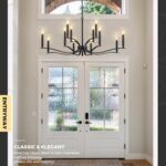Black Living Room Chandelier 12 Light Hight Ceiling Foyer Candle Chandelier Larg... - Image 5