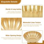 Gold Flower Vases for Centerpieces: Vintage Compote Bowl Vase for Wedding Gold C... - Image 6