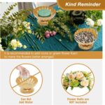 Gold Flower Vases for Centerpieces: Vintage Compote Bowl Vase for Wedding Gold C... - Image 8