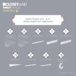 ClosetMaid ShelfTrack Wire Closet Organizer System, Adjustable from 5 to 8 Ft., ... - Image 4