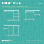 ClosetMaid ShelfTrack Wire Closet Organizer System, Adjustable from 5 to 8 Ft., ... - Image 5