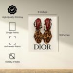 InkFlow Posters Luxury Vintage Cheetah Heels Wall Art Poster - Stylish Women Ins... - Image 3