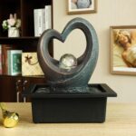 Indoor Tabletop Water Fountain, Zen Meditation Waterfall Fountain with ON/Off Sw... - Image 7