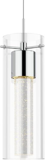 Tawson Alice 1-Light Pendant Ceiling Light Fixture, Integrated Led and Premium B... - Image 3