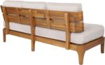 Christopher Knight Home George Modern Acacia Wood Patio Furniture Set, Sectional... - Image 7