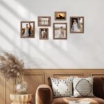 iRahmen 8x10 Picture Frame Set of 4, High Definition Glass Brown Frame, 8 x 10 W... - Image 3