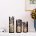 Metal Candle Holders for Pillar Candles - Creative Wire Candle Holder Set of 3 f... - Image 7