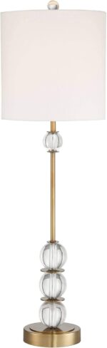 Vienna Full Spectrum Halston Modern Art Deco Buffet Table Lamp 32 1/2" Tall Skin... - Image 3