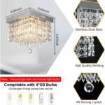Mini Crystal Modern Chandelier Luxury Chandelier Contemporary Raindrop Crystal B... - Image 5