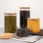 2PCS Glass Storage Jars with Airtight Lids,32 fl oz (950ml) Cute Clear Storage c... - Image 7