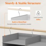Lifewit Dual-Row Shelf Hanging Closet Organizer and Storage, Clothes Shelves wit... - Image 4