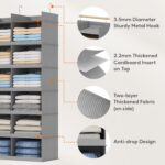 Lifewit Dual-Row Shelf Hanging Closet Organizer and Storage, Clothes Shelves wit... - Image 5