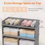 Lifewit Dual-Row Shelf Hanging Closet Organizer and Storage, Clothes Shelves wit... - Image 7