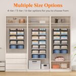 Lifewit Dual-Row Shelf Hanging Closet Organizer and Storage, Clothes Shelves wit... - Image 8