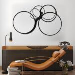 Kawazu Abstract Woman Metal Wall Art, Round Wall Decor, Circle Wall Decor, Minim... - Image 6