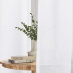 Naturoom White 132 Inch Linen Curtains for High Ceiling Living Room Rod Pocket C... - Image 5