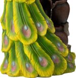 Glitzhome 4-Tier Oversized Peacock Sculpture with Jars Outdoor Water Fountain wi... - Image 7