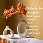 Modern White vase Set of 2,Pampas Grass Ceramic vases for Wedding Party,Aestheti... - Image 4