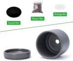 D'vine Dev Set of 4 Small Ceramic Plant Pots, 4.7 Inch Succulent Planter Pot for... - Image 5