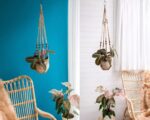 Macrame Plant Hanger 3 Pack Indoor & Outdoor Wall Hanging Planter + 3 Hooks Hang... - Image 7