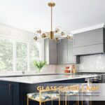 Bagood 8-Light Globe Sputnik Chandelier Modern Gold Sputnik Chandelier Mid Centu... - Image 3