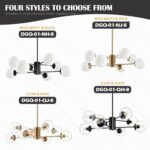 Bagood 8-Light Globe Sputnik Chandelier Modern Gold Sputnik Chandelier Mid Centu... - Image 5