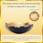 Leaf Bowl for Serving Fruits, Appetizers - Black & Gold - Elegant Home Decor Cen... - Image 4