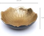Leaf Bowl for Serving Fruits, Appetizers - Black & Gold - Elegant Home Decor Cen... - Image 6