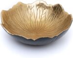 Leaf Bowl for Serving Fruits, Appetizers - Black & Gold - Elegant Home Decor Cen... - Image 7