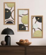 Putuo Decor Modern Geometric Cut-Out Wall Art Set of 3, Black Gold Circle Wall P... - Image 7