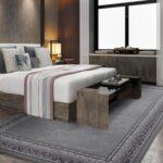 Antep Rugs Alfombras Bordered Modern 8x10 Non-Slip (Non-Skid) Low Pile Rubber Ba... - Image 4
