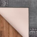 Antep Rugs Alfombras Bordered Modern 8x10 Non-Slip (Non-Skid) Low Pile Rubber Ba... - Image 7
