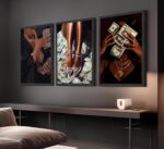 Wood Framed Trendy Black Girl Money Wall Art African American Women Pictures Wal... - Image 9