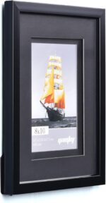 Yaetm 8x10 Double Floating Mat Picture Frame Set of 4, Display Picture 5x7 with ... - Image 4