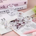 Glass Taper Candle Holder Set of 6 - Clear Crystal Candlestick Holders for Taper... - Image 6
