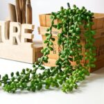 TIED RIBBONS 3 Pc Artificial Hanging Succulents Plants String of Pearls Plant Le... - Image 7