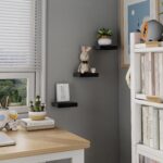 PopiShelves Small Floating Shelves for Wall - 6 Inch Mini Square Black Shelves f... - Image 6