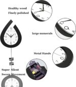 Large Decorative Wall Clock for Living Room Decor Big Pendulum Modern Wall Clock... - Image 6