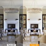 Crystal Chandelier, 31" 12-Light Large Chandelier for Living Room, Round Gold Ch... - Image 8