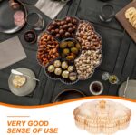 Luxury Candy Tray with Compartments, Elegant Golden Snack Serving Plate for Home... - Image 9