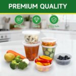 Dealusy 50 Set 32 oz Deli Containers with Lids, Leak-Proof BPA Free Plastic Take... - Image 4