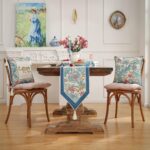 patdrea Linen Leopard Animal Table Runner Farmhouse for Home Kitchen Dining Deco... - Image 3