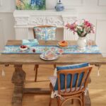 patdrea Linen Leopard Animal Table Runner Farmhouse for Home Kitchen Dining Deco... - Image 10