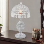 TFCFL 45cm (18.11") H Crystal Table Lamp, Nightstand Decorative Desk Lamp Night ... - Image 3