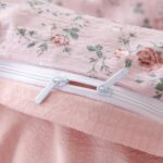 Jane yre King Size Duvet Cover Floral Soft Brushed Microfiber Crinkle Gauze 3 Pi... - Image 7